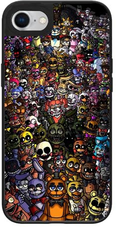 Ehreus for iPhone 7/8/SE 2020/SE 2022 Phone Case, Cool Aesthetic FNAF Game Pattern Shock-Absorbent Hard Protective Phone Cases Cover for Boys Girls Girly