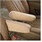 JNNJ 2Pcs Universal Auto Armlehnenbezug, Armlet Auto Universal Stuhl Armlehnenbezug, Auto Vordersitz Armlehnenbezug, mit Elastischem Verschluss Autositzzubehör(Beige)