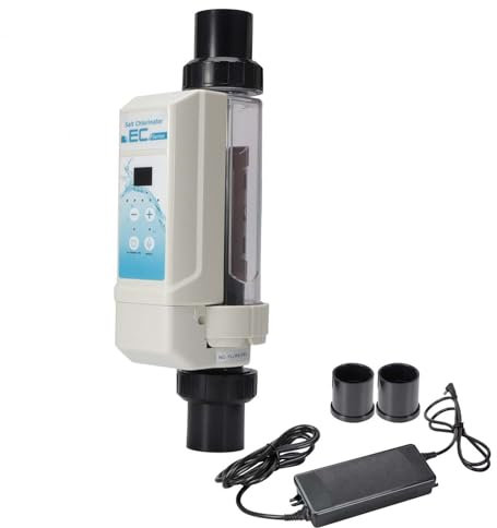 ROGHA Salzanlage Pool Salzwasser Chlorator Salz Chlorinator Selbstreinigungs Poolsalz Salz Chlor Generator Pool Chlorgenerator Salzchlorinator,20g/h