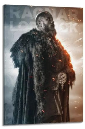 VZRSQZK TV-Serie Vikings Ragnar Lodbrok Poster, dekoratives Gemälde, Leinwand, Wandposter und Kunstdruck, modernes Familienschlafzimmer-Dekor-Poster, 30 x 45 cm