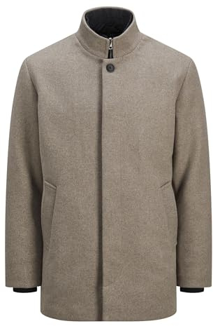 JACK & JONES Homme Jjeharrison Veste En Laine Sn, Grège, XL EU