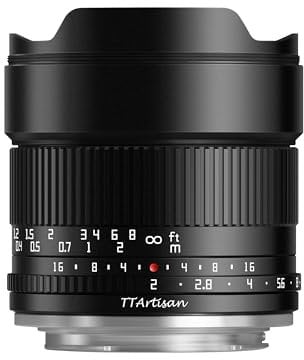 TTArtisan APS-C - Obiettivo con corpo in metallo F2, 10 mm, compatibile con attacco Nikon Z, colore: Nero