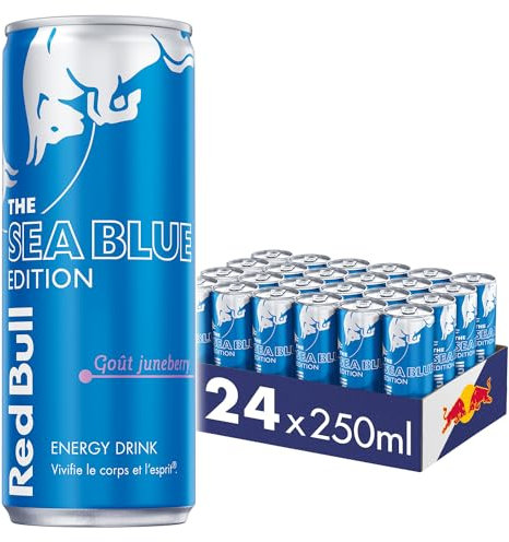 Red Bull, Boisson énergisante, Goût Juneberry, lot de 24x250ml