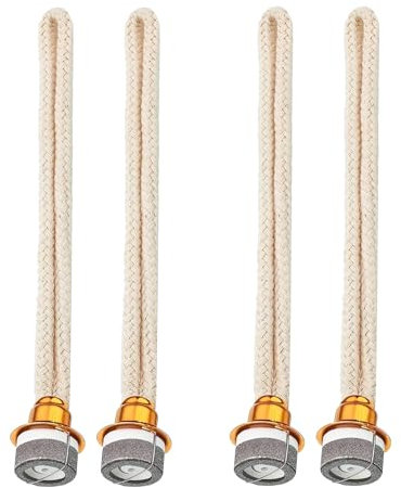4 Stück Docht für Lampe Berger, Öllampe Docht Ersatz Luft Kontrolle Katalytischer Brenner Lampe Docht für Brenner Diffusor Aromatherapie Heim Dekoration (4/Gold)