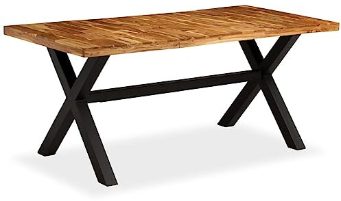 Willood Esstisch Akazien- und Mangoholz Massiv 180 x 90 x 76 cm