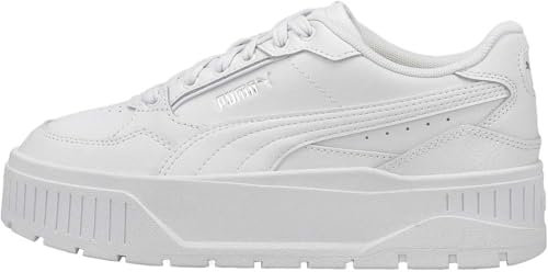 PUMA Women's Karmen Ii Idol Sneaker, Puma White-puma White-puma Silber, 35.5 EU