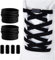 Shecret 2 Paia Elastici Lacci con Chiusura in Metallo, No Tie Lacci Senza Nodo, Durable Lacci Elastici per Bambini e Adulti, Adatto a Tutte Le Scarpe Sportive e Casual, Nero