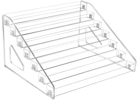 Haztholf - Caja de almacenamiento para pintura, soporte de almacenamiento para pintura de , soporte de plástico para pintura en miniatura de 7 niveles