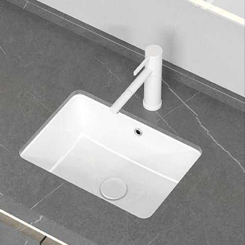 Bathroom Vessel Sink Modern Simple Washbasin Undercounter Wash Basin Easy To Install Scratch Resistant Sink For Small Apartment Home Hotel Restaurant RV Kitchen Powder Rooms