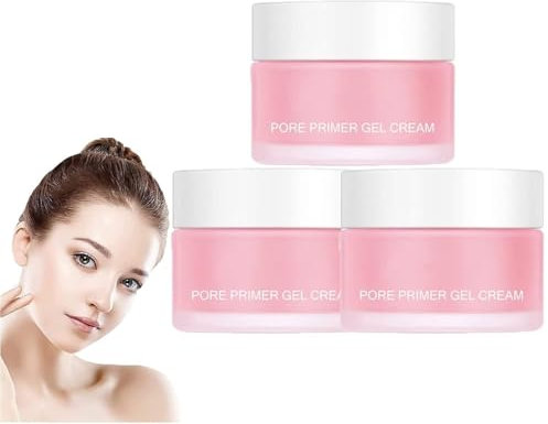 Jiorneee Pore Primer Gel Cream - gel type visage primer couvre parfaitement les pores, avant Maquillage visage hydratant primer, crème invisible Pore visage primer (3 pcs)