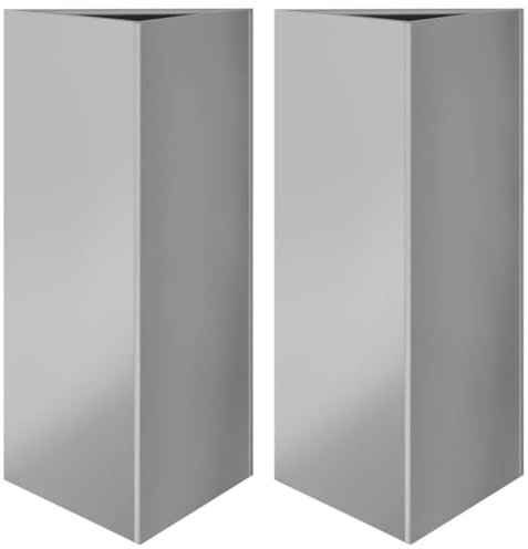 vidaXL Jardinières 2 pcs Triangulaire 40x40x75 cm Acier galvanisé