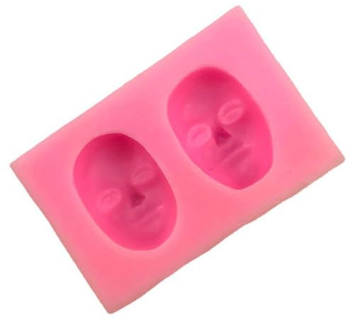 Silikonform mit menschlichem Kopf, Fondant, Gesicht, Modell, Puppenkopf, handgefertigte Formen, Zuckerguss, Polymer, Ba Schokolade