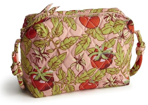 Vera Bradley Premium Cotton Blake Crossbody, Tomato Vines, One Size