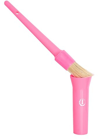 Imperial Riding Hufölpinsel IRH mit Behälter klein, kompakter Hufölpinsel mit integrierter Dose, auslaufsicherer Hufpflegepinsel für saubere Anwendung & gepflegten Look, Neon Pink