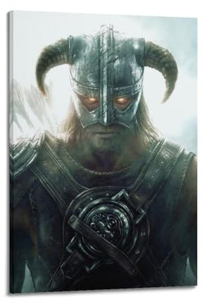 NHDERYBNF Spielposter The Elder Scrolls, dekoratives Gemälde, Leinwand, Wandposter und Kunstdruck, moderne Familienschlafzimmer-Dekoration, Poster, 60 x 90 cm