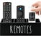 HAUYEST Wooden Remote Control Organizer with 3 Compartments - Stylish TV Remote Holder for Table, Nightstand, or Bedside | Media Storage Box for Living Room & Bedroom (Black)