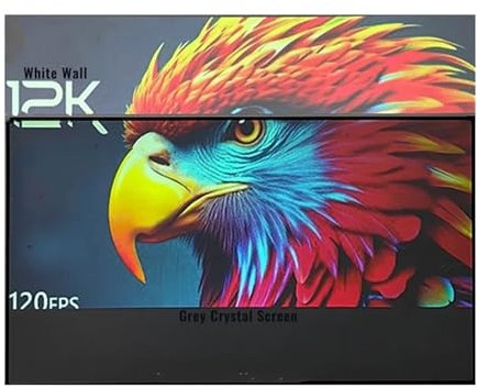 MNEVZX Projektionsleinwände Graue Kristallprojektor-Leinwand, 16:9 Umgebungslichtunterdrückung, Fester Rahmen mit 1 cm Rahmen, 4K-8K-Projektion Heimkino(130 inch)