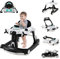 COSTWAY 6 in 1 Lauflernhilfe, Lauflernwagen klappbar mit verstellbarer Höhe & Geschwindigkeit, Baby Walker Flugzeugmotiv mit abnehmbarer Spieluhr & Esstablett, Gehfrei Baby ab 6 Monaten (Weiß)