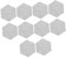 TOYANDONA 10stücke Teiliges Hexagon Akustikpaneele Schallisolierende Wandverkleidung Für Heimstudio Büro Und Theater Einfache Strapazierfähig Und Dekorativ