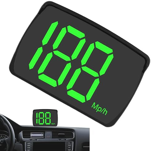 Yhsioaklo Digitaler Geschwindigkeitszähler für Auto | Vielseitiger Haute Haute KMH Echtzeit-Display | Fahrzubehör für Taxi Taxi Golf Vtt All Terrain