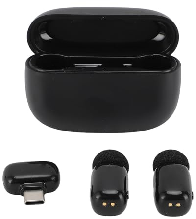 CFTGIW Lavalier Microphone Type C Clear Sound Noise Amélioration du Micro Portable Mic pour Chanter Interview en Direct Streaming en Voix VOT