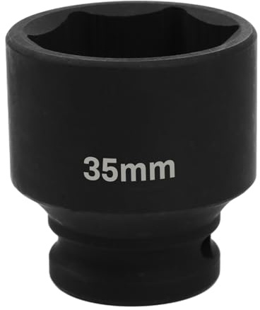 Clé à douille hexagonale de 35 mm, entraînement 1/2 – Douille à percussion en chrome-molybdène avec surface durable, pour changement de roue et applications professionnelles