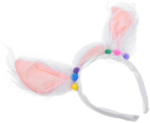Alpaka Stirnband mit Realistischen Tierohren für Party und Cosplay | Plüsch, Kunststoff und Draht, Liebevolle Verarbeitung, Geeignet als Kopfschmuck für Halloween Feier und Zufällige Farbe