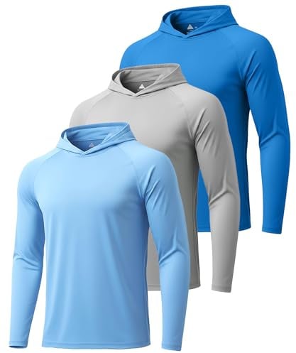 ZITY Sun Shirts for Men Fishing Shirts for Men Long Sleeve UV Hoodies for Man Lightweight Sun Hoodie Mens Pack Sunshirt with Hood Hiking Hoodie