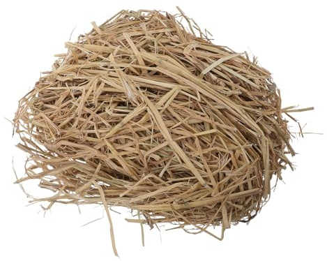 DIKACA Paille Naturelle de Blé 500 G pour Literie Animaux Petits et Hamsters, Support pour Nid et Sommeil, pour Abris Extérieurs et Décorations de Ferme