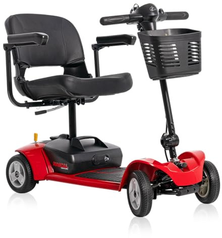 Rascal Venture 4-Wheel Portable Mobility Scooter for Travel, Easy Disassembly, Compact Design, 300 lb Capacity, Battery Included