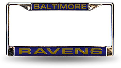Rico Industries NFL Football Baltimore Ravens Lizenzrahmen, Chrom, 30,5 x 15,2 cm, Violett