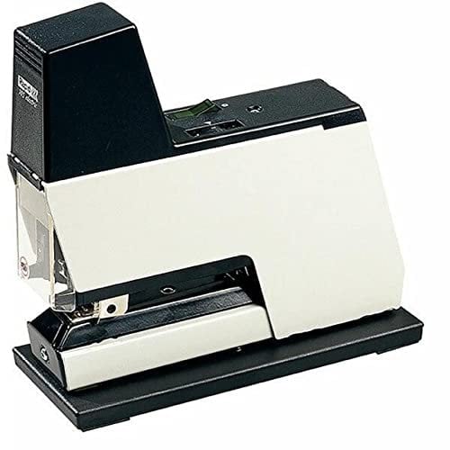 Rapid 10870402 Elektrisches Heftgerät 105E, 50 Blatt, Heftklammertyp 66, weiß/schwarz