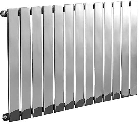 1000mm (w) x 600mm (h) Luna Chrome Radiator Horizontal Flat Panel (13 Sections)