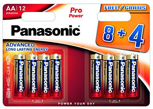 Panasonic Xtreme Power AA/LR6 Batterien, 12 Stück, 8+4 gratis