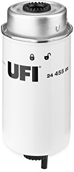 UFI Filters, Filtro Gasoil 24.455.00 | Filtro de Combustible Diésel de Recambio, Apto para Coches, Apto para Modelos de Ford