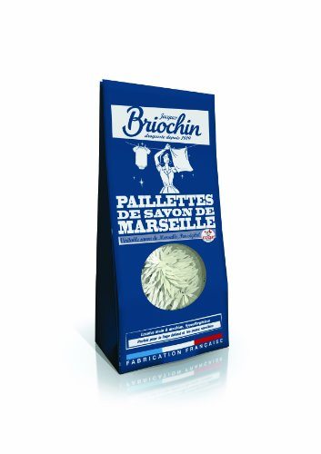 Jacques Briochin - Sapone di Marsiglia in trucioli per bucato, vero glitter di sapone di Marsiglia per detersivo in lavatrice o a mano, prodotto in Francia, Ecocert, 750 g