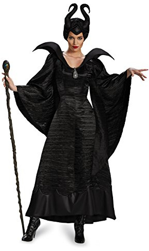 Maleficent Christening Gown Costume, Deluxe Official Disney Costume for Women, Size Large (12-14)
