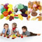 GOWI Spiel-Lebensmittel für Kaufladen oder Spielküche (Früchte Gemüse & Gebäck Set 83tlg)