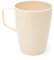 Harfield Ivory Beakers Mugs (Pack of 4,280ml) Lightweight Virtually Unbreakable Polycarbonate Plastic