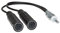 tomzz Audio 1500-026 Antennenverteiler Y-Adapter Antenne Splitter Adapter Kabel Stecker DIN ISO Auto Radio Stecker auf 2 x Buchse