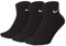 Nike Unisex One Quarter 3ppk Value Knöchelsocken (3 Paar), Schwarz (Black/White), M EU