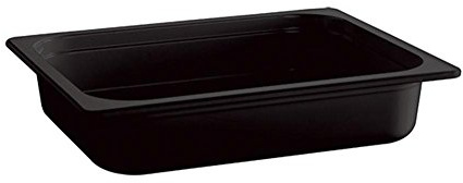 APS 84307 GN 1/2 Behälter ECO LINE, 32,5 x 26,5 cm, Tiefe 100 mm, 4,7 Liter, Melamin, schwarz
