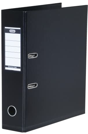 Elba Ordner A4, Strong-Line, 8 cm breit, Kunststoff innen und außen, schwarz