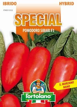 Sementi di ortaggi ibride e selezioni speciali ad uso amatoriale in buste termosaldate (80 varietà) (POMODORO SIBARI F1)
