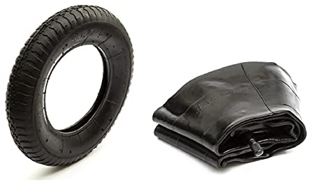 Wheelbarrow Tyre + Inner Tube 3.50-8 350-8 Garden Wheel Barrow Cart Tire 350/8