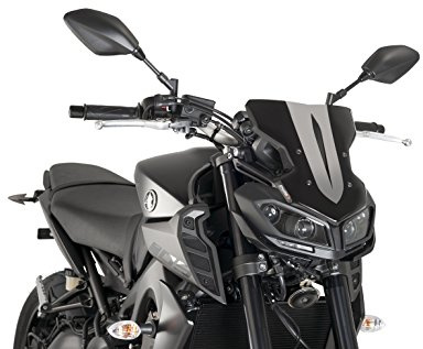 Puig 9376N New Generation Naked Sport optimierte Aerodynamik, Schwarz