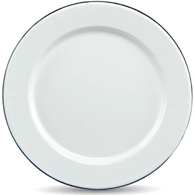 WARMCOOK CINSA-315285- Plato de acero esmaltado, 32 cm, color blanco