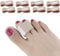 DYKOOK Broken Toe Wraps, 8 Pcs/Pack M Size Fabric Toe Splint Toe Cushioned Bandages Finger Protectors Straightener Hammer Toe Separators