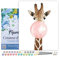 Figured'Art Peinture par Numéro Adulte avec Cadre Girafe et Chewing gum - Activité Manuelle Kit de Loisir Créatif DIY Numéro d'Art Complet - 40x50cm toile tendue sur châssis