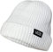 SAEBIS Ribbed Beanie Damen und Herren - Unisex Klassische Strickmütze - Classic warme Mütze für das ganze Jahr - Kopfbedeckung - (Alpinweiß)